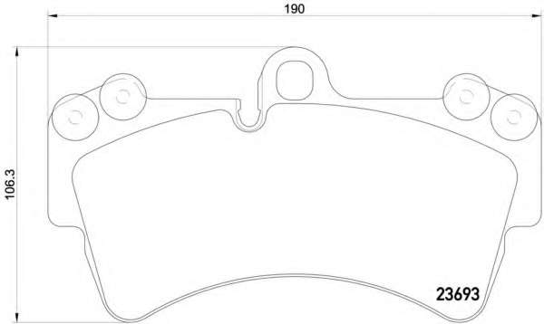 Гальмівні колодки дискові перед. Audi Q7 06-/Porsche Cayenne/VW Touareg 04-