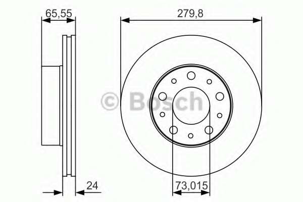 Диск гальмівний перед. Citroen Jumper/Peugeot Boxer/ Fiat Ducato 1.9D-3.0HDi 94-