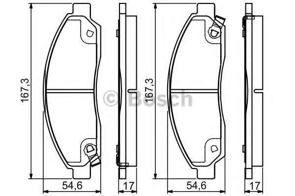 Комплект тормозных колодок, дисковый тормоз
