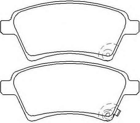Комплект тормозных колодок, дисковый тормоз