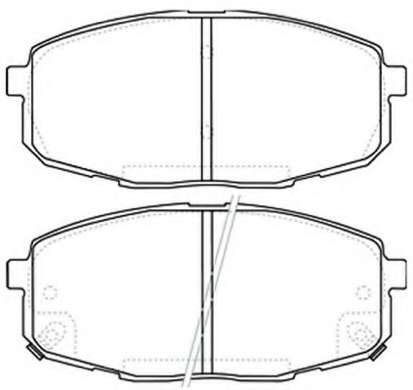 Комплект тормозных колодок, дисковый тормоз