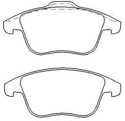 Комплект тормозных колодок, дисковый тормоз