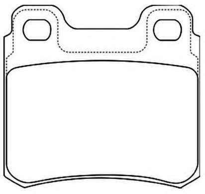 Комплект тормозных колодок, дисковый тормоз