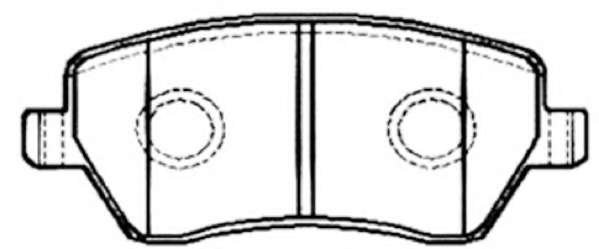 Комплект тормозных колодок, дисковый тормоз