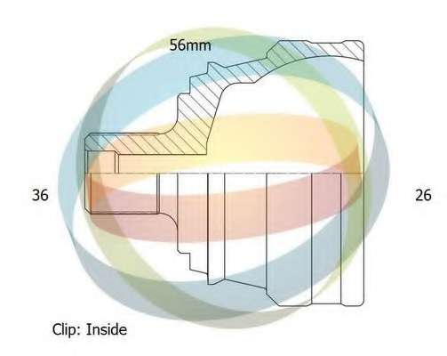 Шарнирный комплект, приводной вал