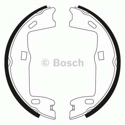 Комплект тормозных колодок, стояночная тормозная система