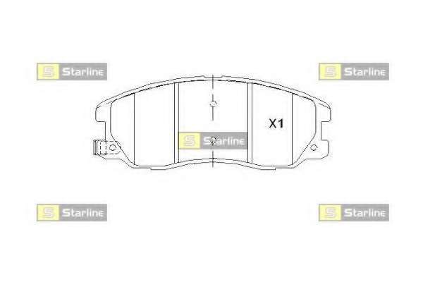 Комплект тормозных колодок, дисковый тормоз