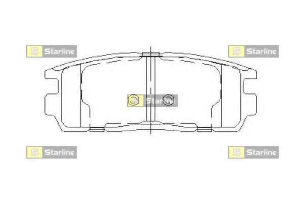 Комплект тормозных колодок, дисковый тормоз