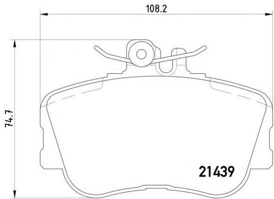 Комплект тормозных колодок, дисковый тормоз