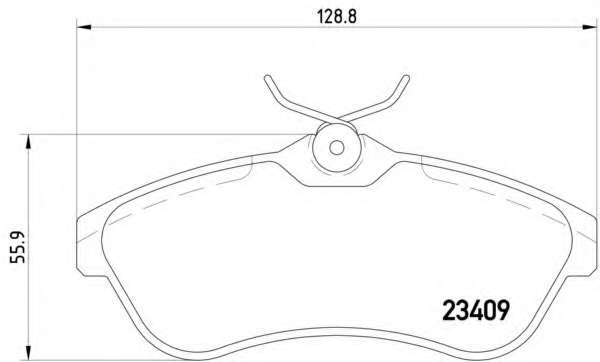 Комплект тормозных колодок, дисковый тормоз