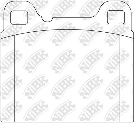 Комплект тормозных колодок, дисковый тормоз