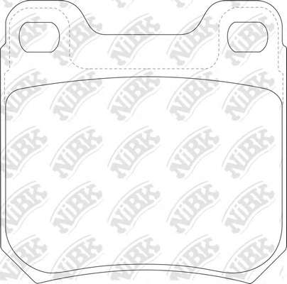 Комплект тормозных колодок, дисковый тормоз
