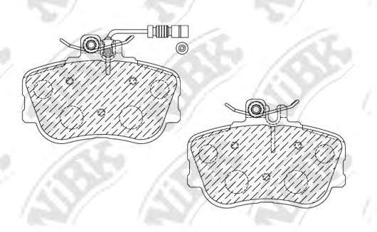 Комплект тормозных колодок, дисковый тормоз