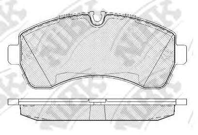 Комплект тормозных колодок, дисковый тормоз