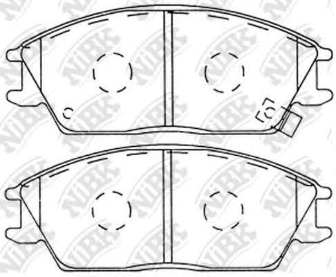 Комплект тормозных колодок, дисковый тормоз