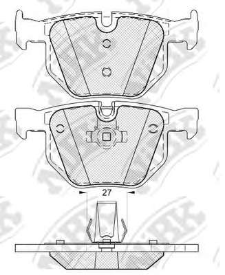 Комплект тормозных колодок, дисковый тормоз