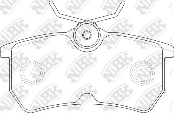 Комплект тормозных колодок, дисковый тормоз