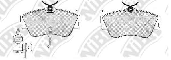 Комплект тормозных колодок, дисковый тормоз