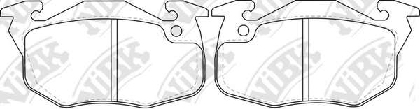 Комплект тормозных колодок, дисковый тормоз