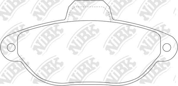 Комплект тормозных колодок, дисковый тормоз