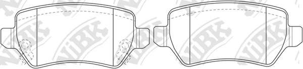 Комплект тормозных колодок, дисковый тормоз