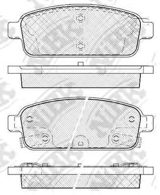 Комплект тормозных колодок, дисковый тормоз