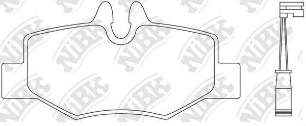 Комплект тормозных колодок, дисковый тормоз