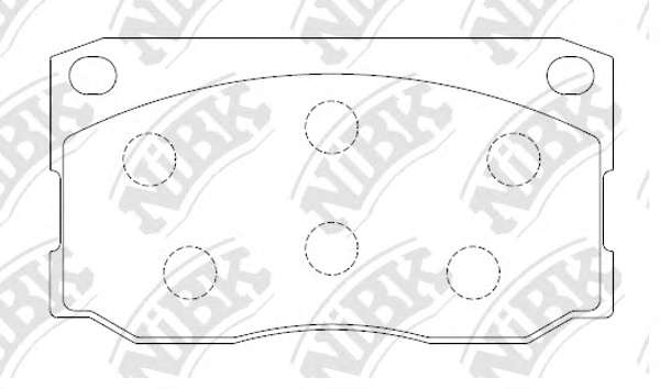 Комплект тормозных колодок, дисковый тормоз
