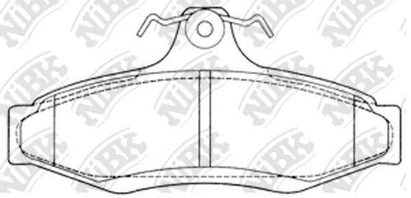 Комплект тормозных колодок, дисковый тормоз