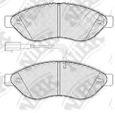 Комплект тормозных колодок, дисковый тормоз