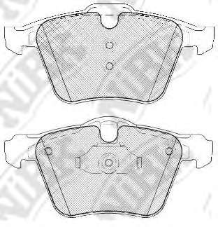 Комплект тормозных колодок, дисковый тормоз