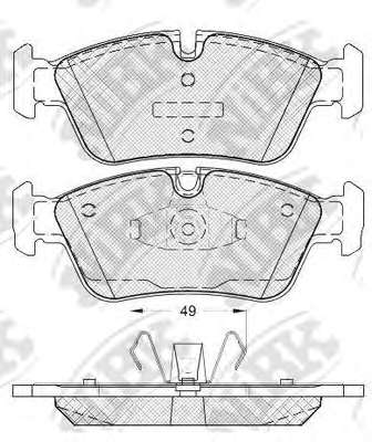 Комплект тормозных колодок, дисковый тормоз