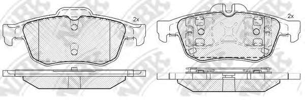 Комплект тормозных колодок, дисковый тормоз