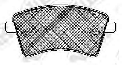 Комплект тормозных колодок, дисковый тормоз