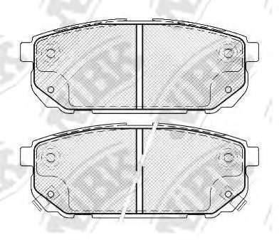 Комплект тормозных колодок, дисковый тормоз