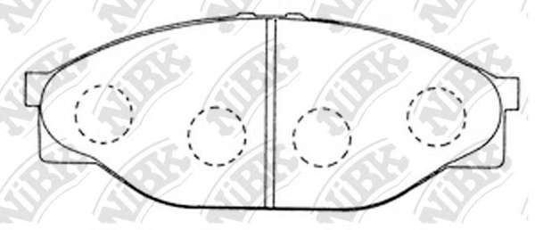Комплект тормозных колодок, дисковый тормоз