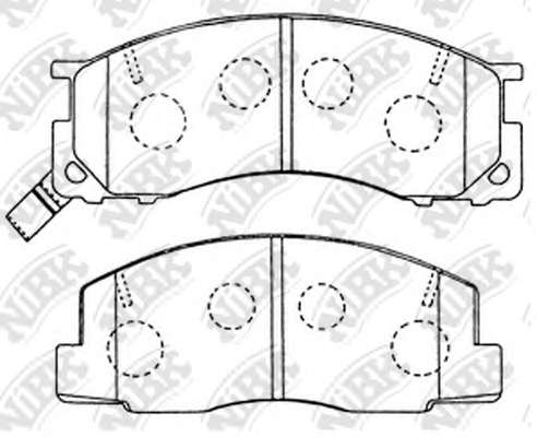 Комплект тормозных колодок, дисковый тормоз