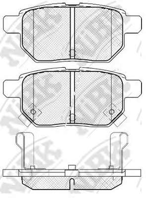 Комплект тормозных колодок, дисковый тормоз