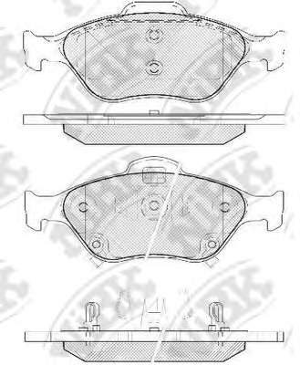 Комплект тормозных колодок, дисковый тормоз
