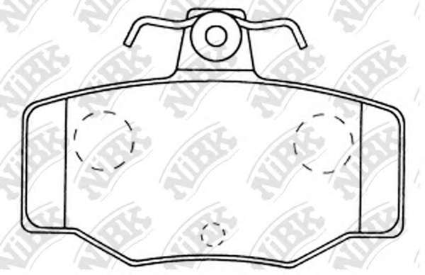 Комплект тормозных колодок, дисковый тормоз