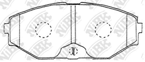 Комплект тормозных колодок, дисковый тормоз
