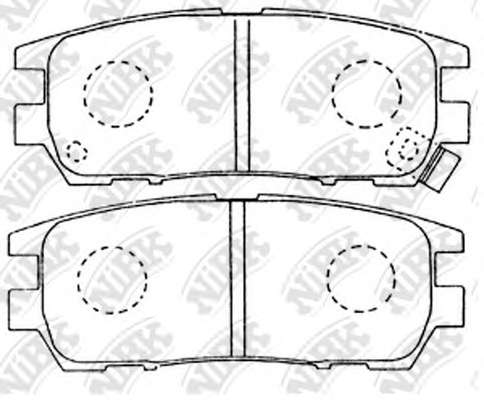 Комплект тормозных колодок, дисковый тормоз