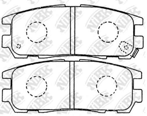 Комплект тормозных колодок, дисковый тормоз