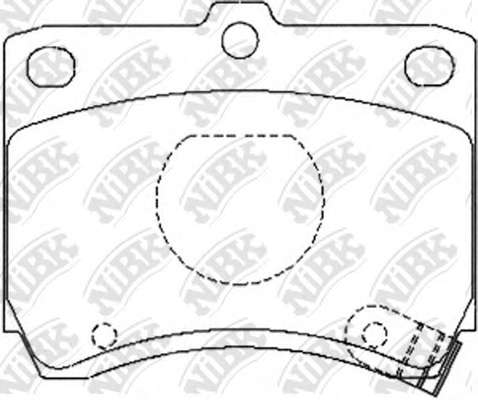 Комплект тормозных колодок, дисковый тормоз