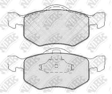 Комплект тормозных колодок, дисковый тормоз