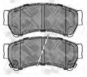 Комплект тормозных колодок, дисковый тормоз
