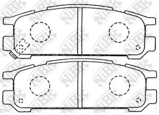 Комплект тормозных колодок, дисковый тормоз