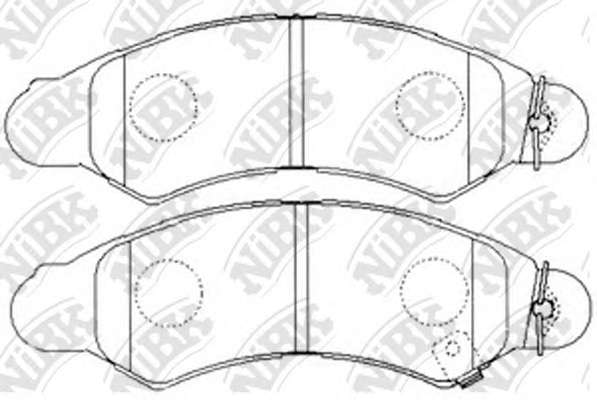 Комплект тормозных колодок, дисковый тормоз