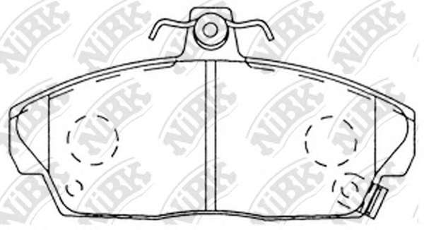 Комплект тормозных колодок, дисковый тормоз
