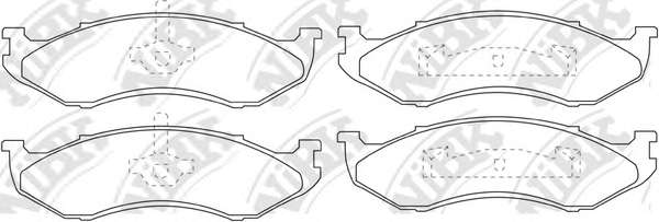 Комплект тормозных колодок, дисковый тормоз